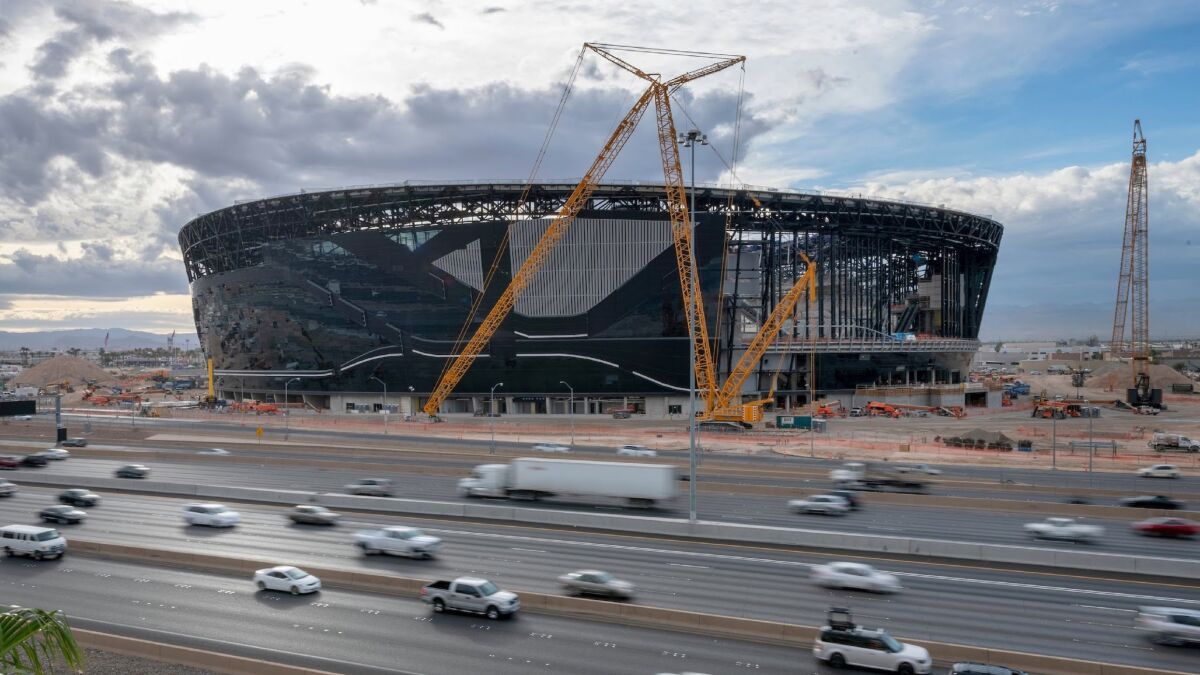 Allegiant Stadium in Las Vegas will be the home of the Raiders NFL team as well as the football team for the University of Nevada, Las Vegas.