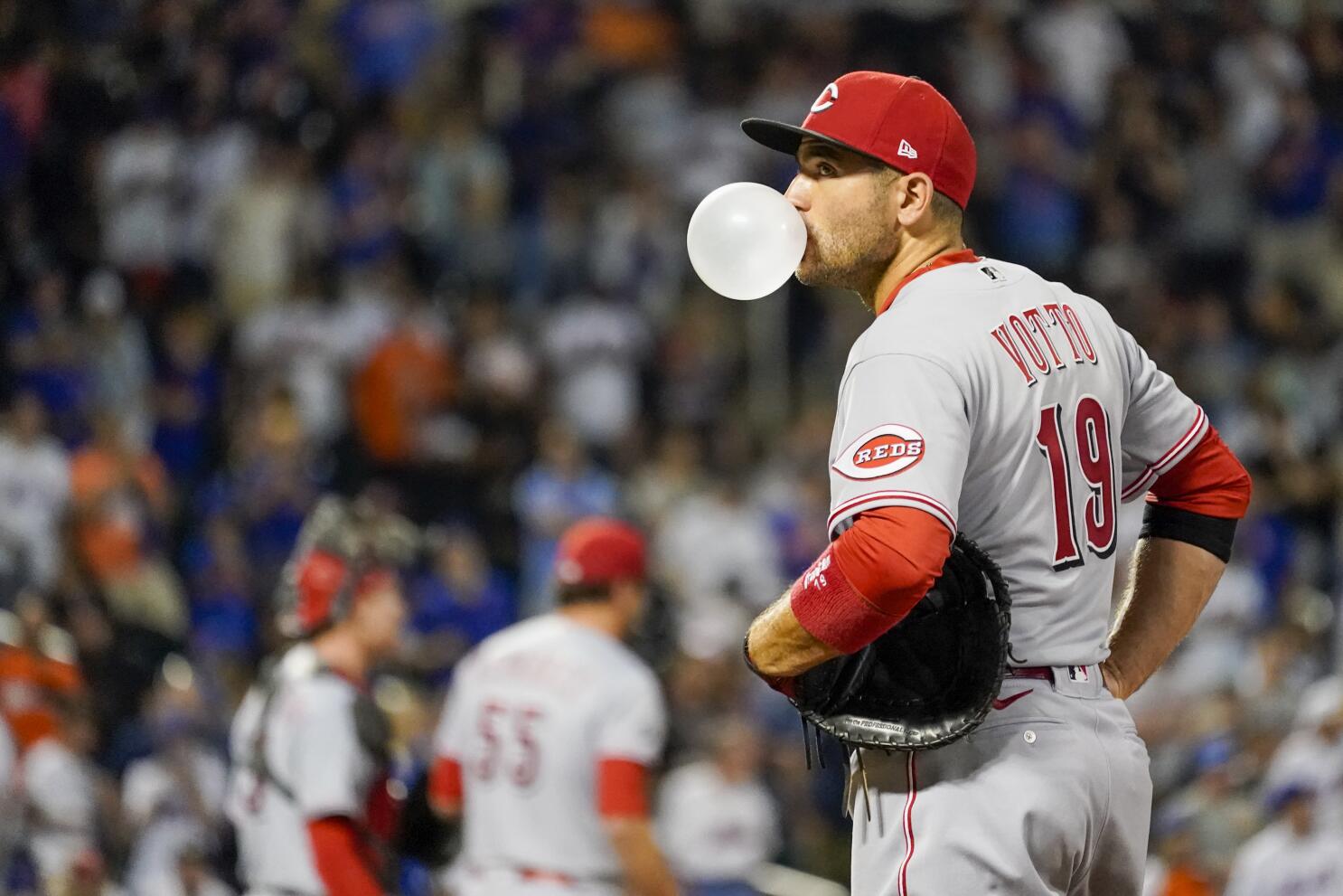 Votto inches from HR record, Báez helps Mets rally past Reds - The San  Diego Union-Tribune