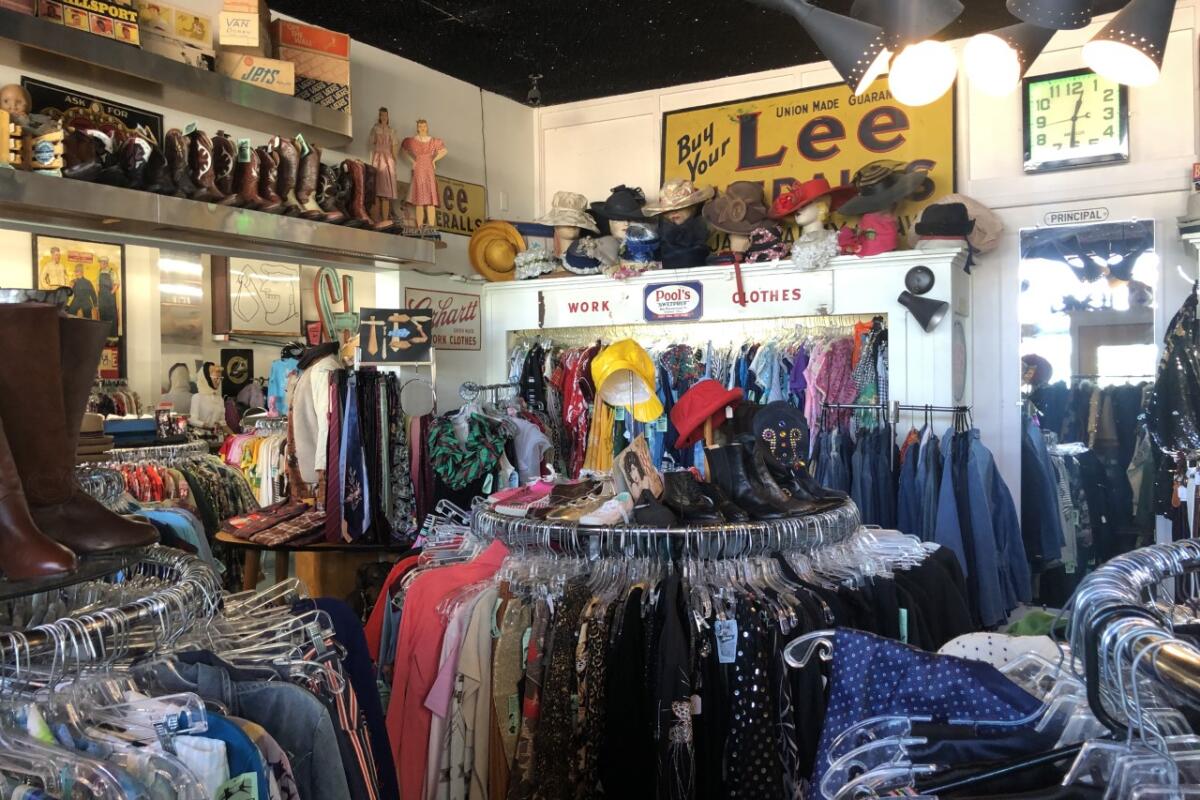 Hats, cowboy boots and clothes at Meow in Long Beach.