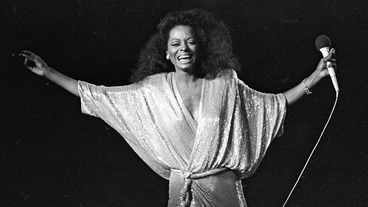 Diana Ross performs at the Forum in 1982.