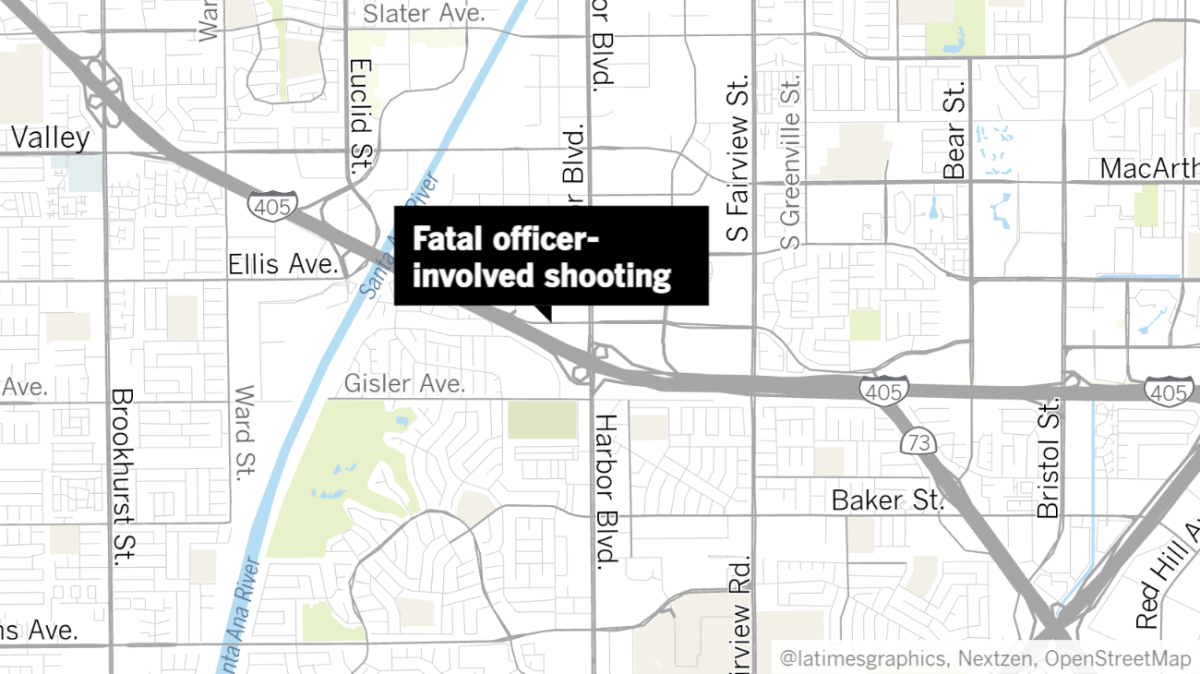 An officer-involved shooting occurred at around 10:30 a.m. Friday in the 1500 block of South Coast Drive.