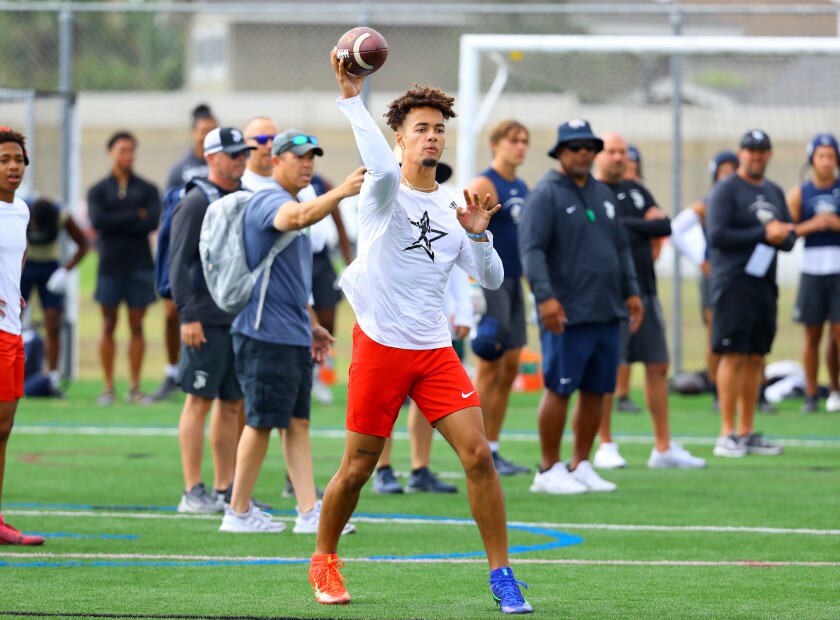 Los Alamitos quarterback Malachi Nelson, a USC commit, is ready for his senior year.