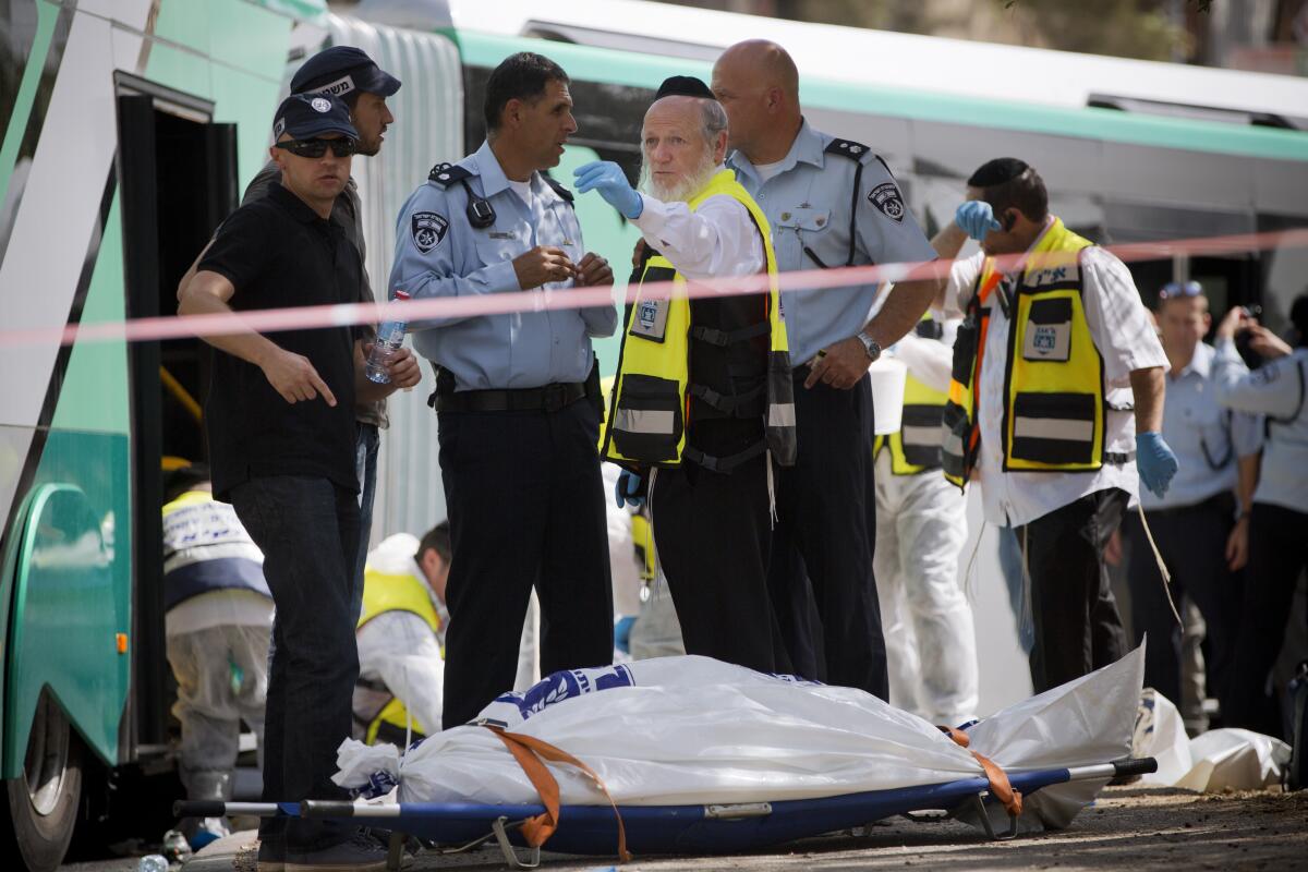 Yehuda Meshi-Zahav at scene of an attack