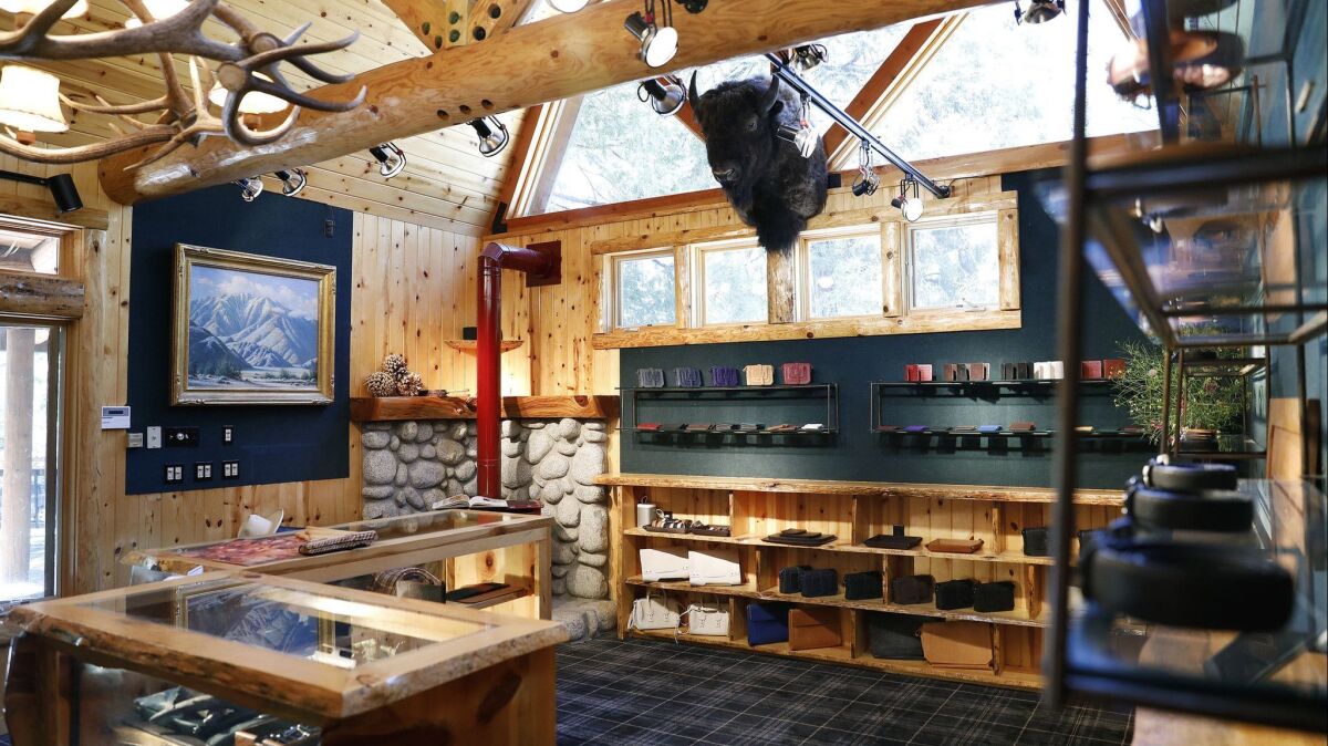 Parabellum, a new store in Idyllwild, specializing in furniture and leather goods.