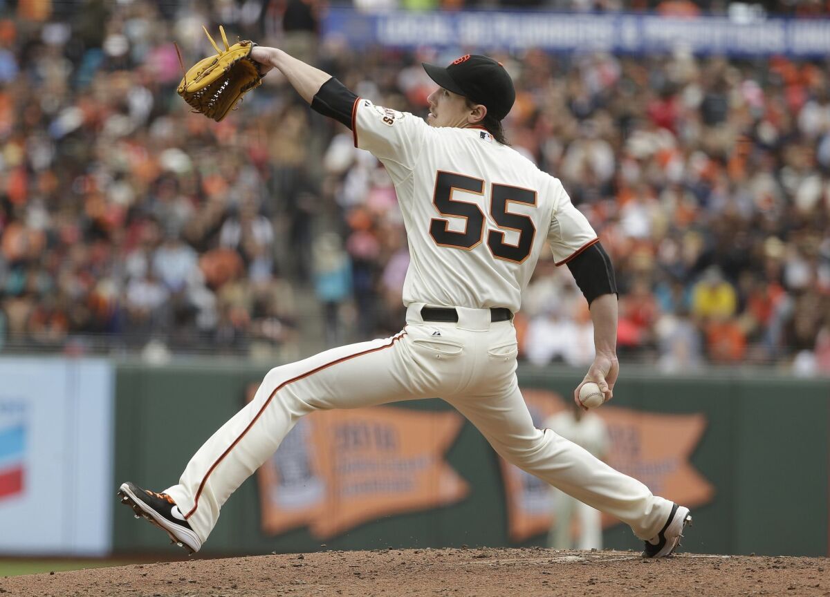 Giants' Tim Lincecum throws no-hitter against Padres - Los Angeles Times