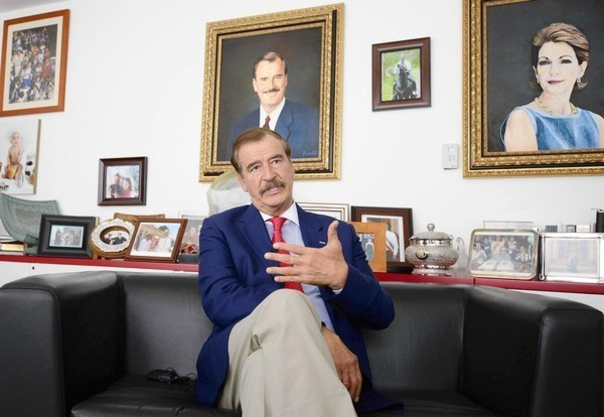 Former President Vicente Fox of Mexico, who has always considered himself a policy maverick, has emerged as one of his country's most outspoken advocates of marijuana legalization.