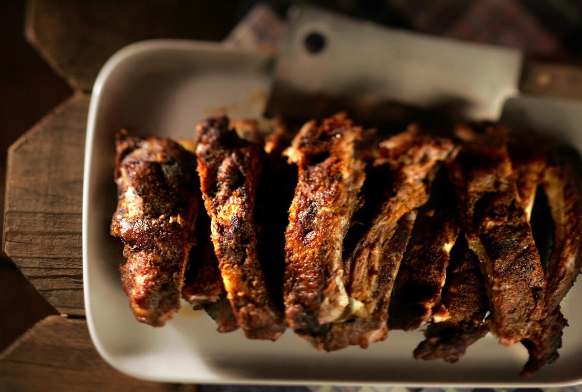Hickory smoked Baby Back Ribs. Get the recipe.