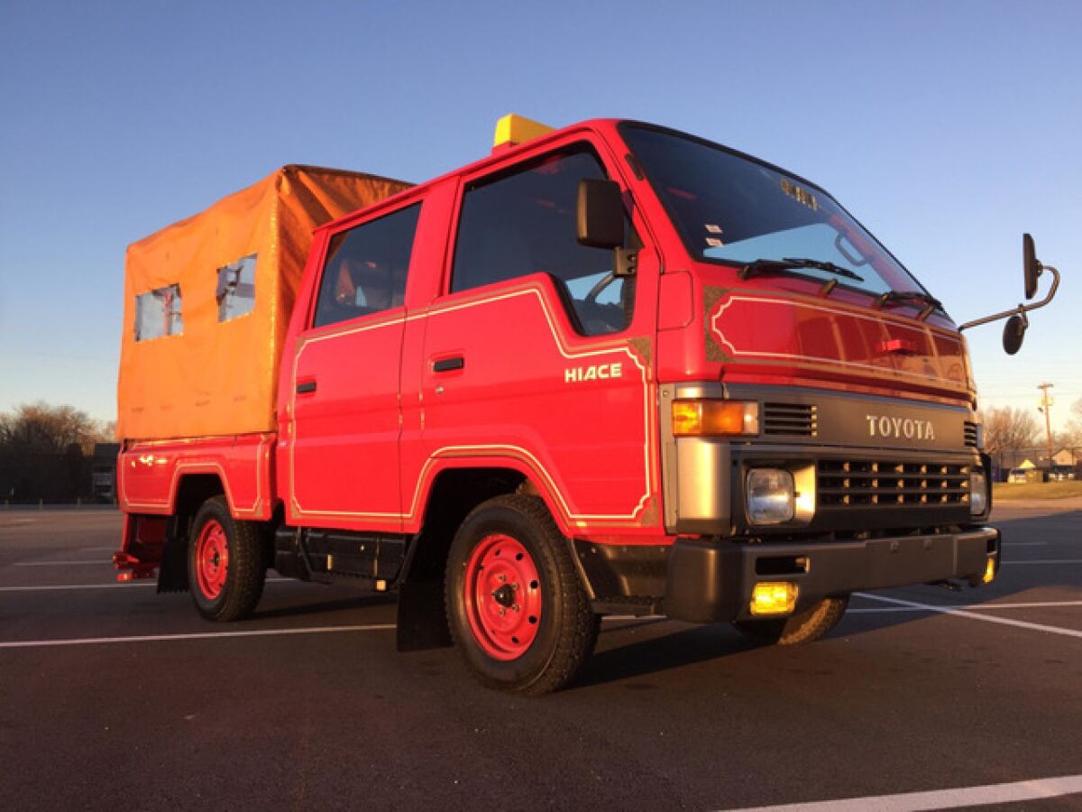 Singer's Toyota HiAce will be featured in the first meeting of the Rancho Santa Fe Fire Brigade.