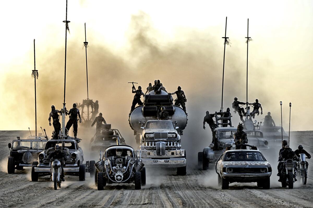 A scene from "Mad Max: Fury Road." Director George Miller previewed some footage from the upcoming film at SXSW.
