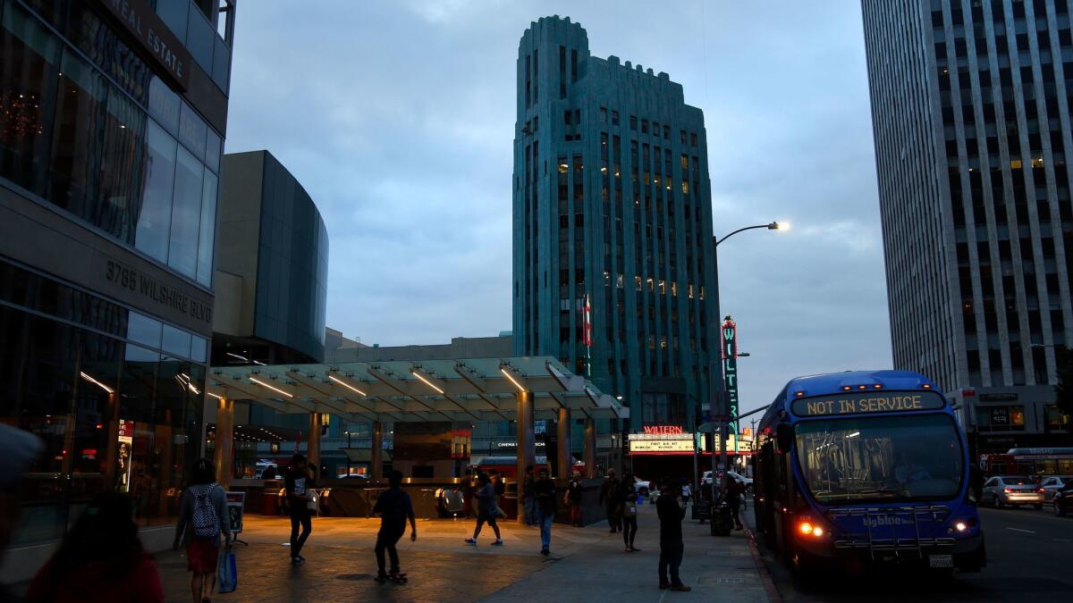 The historic Wiltern theater in Koreatown is part of the self-guided tour.