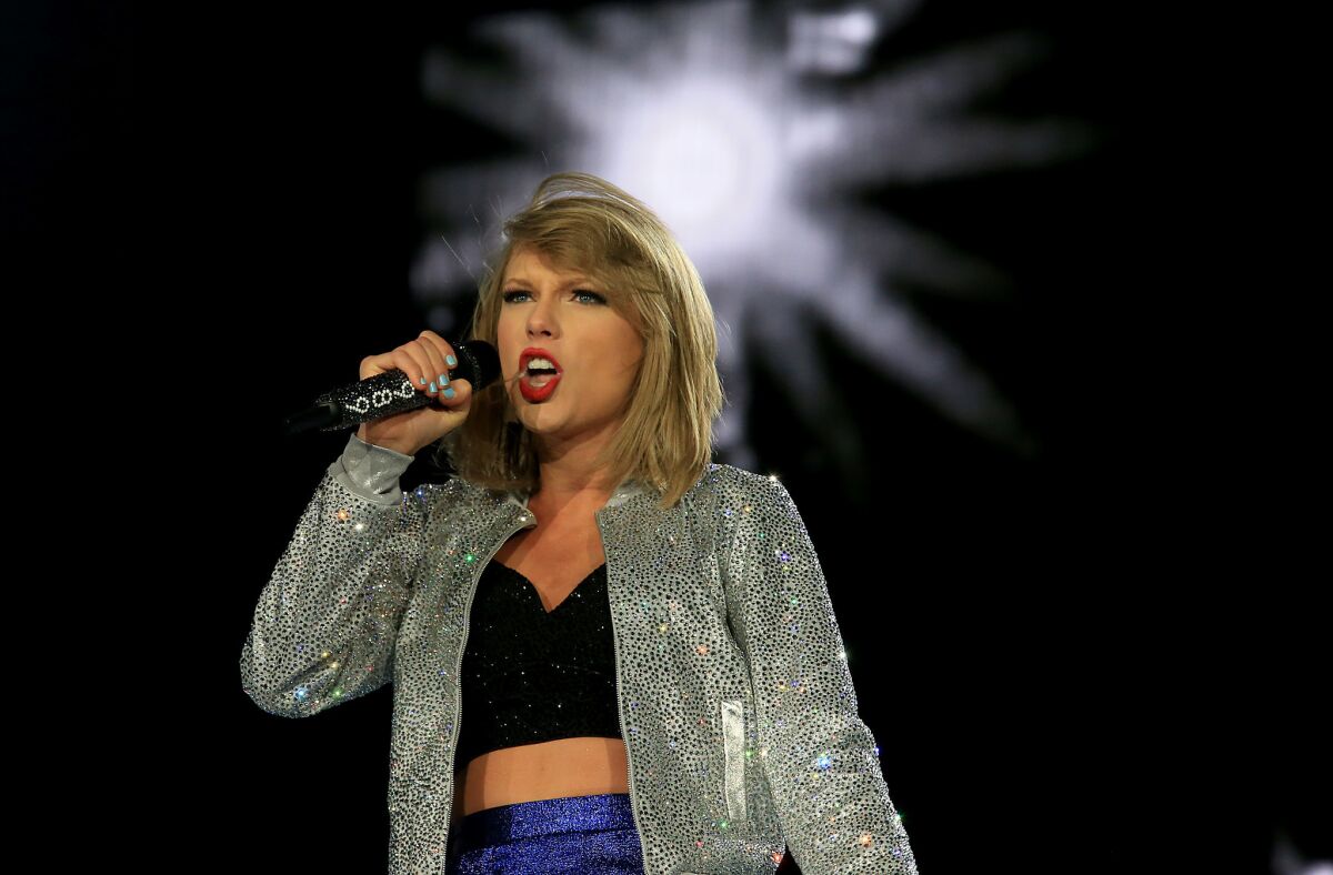 Pop superstar Taylor Swift performs at Rock in Rio in Las Vegas on May 15, 2015. Swift's ex-boyfriend Taylor Lautner confirmed Monday that he was the inspiration for one of Swift's songs.
