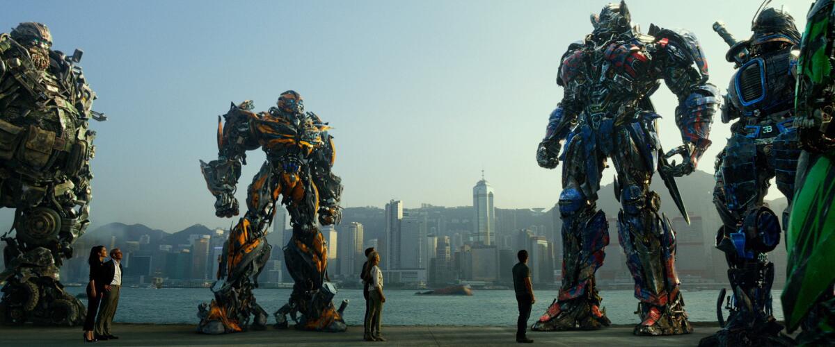 A scene from "Transformers: Age of Extinction" from Paramount Pictures.
