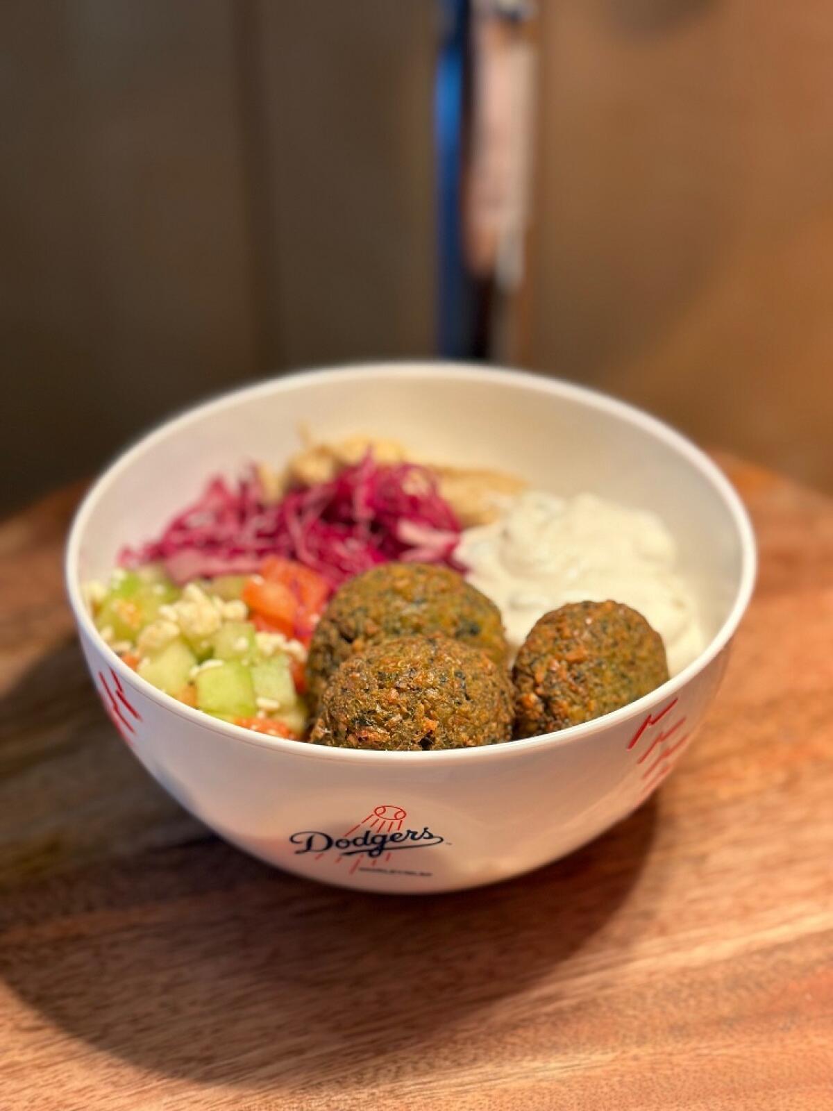 The Mediterranean Falafel Bowl is shown.