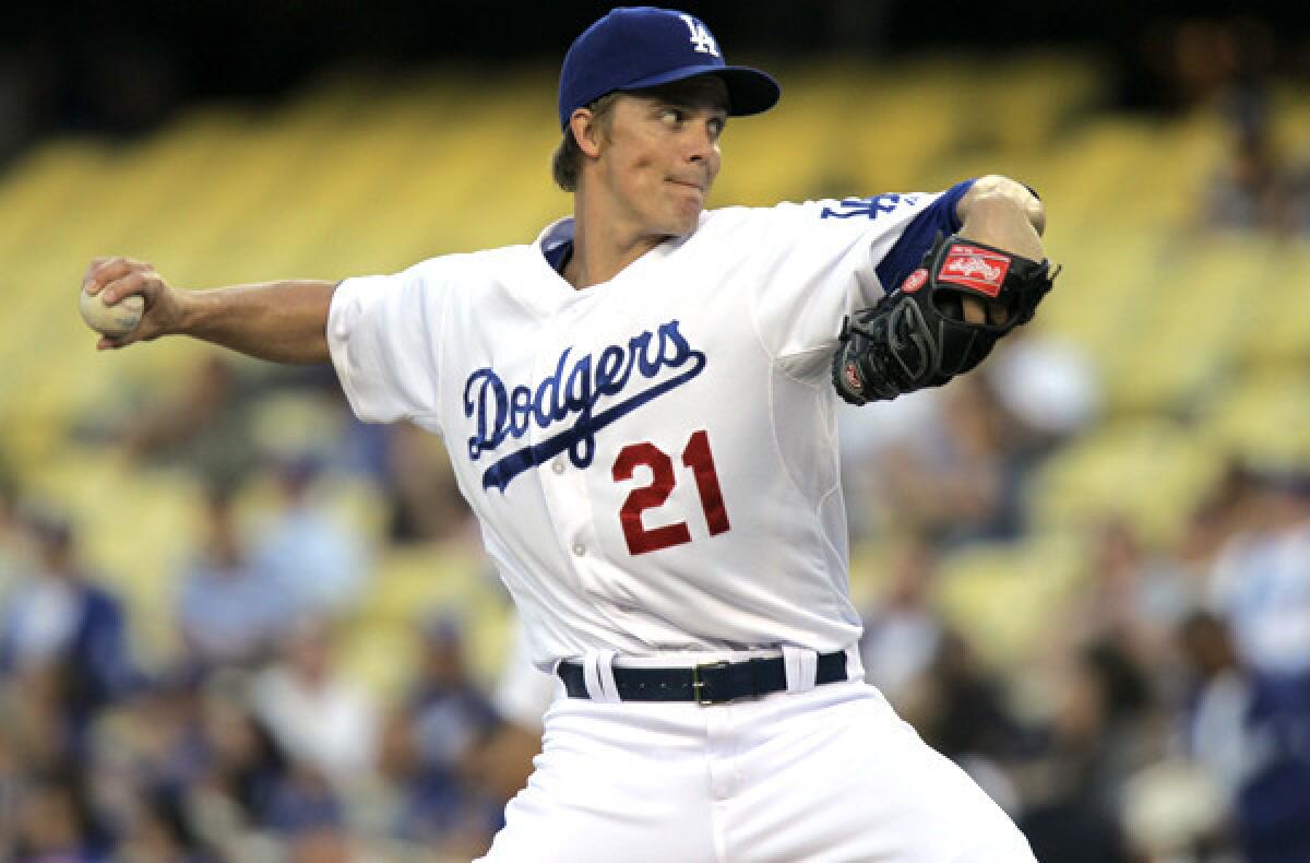 Former Cy Young Award winner Zack Greinke gives the Dodgers a second ace on the staff behind Clayton Kershaw.