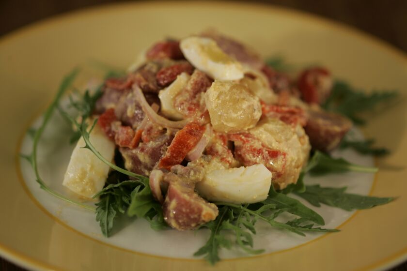 Recipe: Piquillo-potato salad with anchovies and eggs
