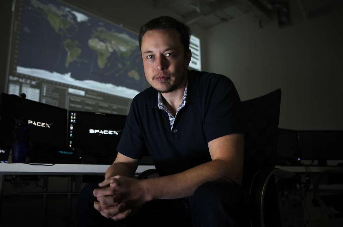 Elon Musk, shown in the mission control room of SpaceX, has withdrawn from Fwd.us.