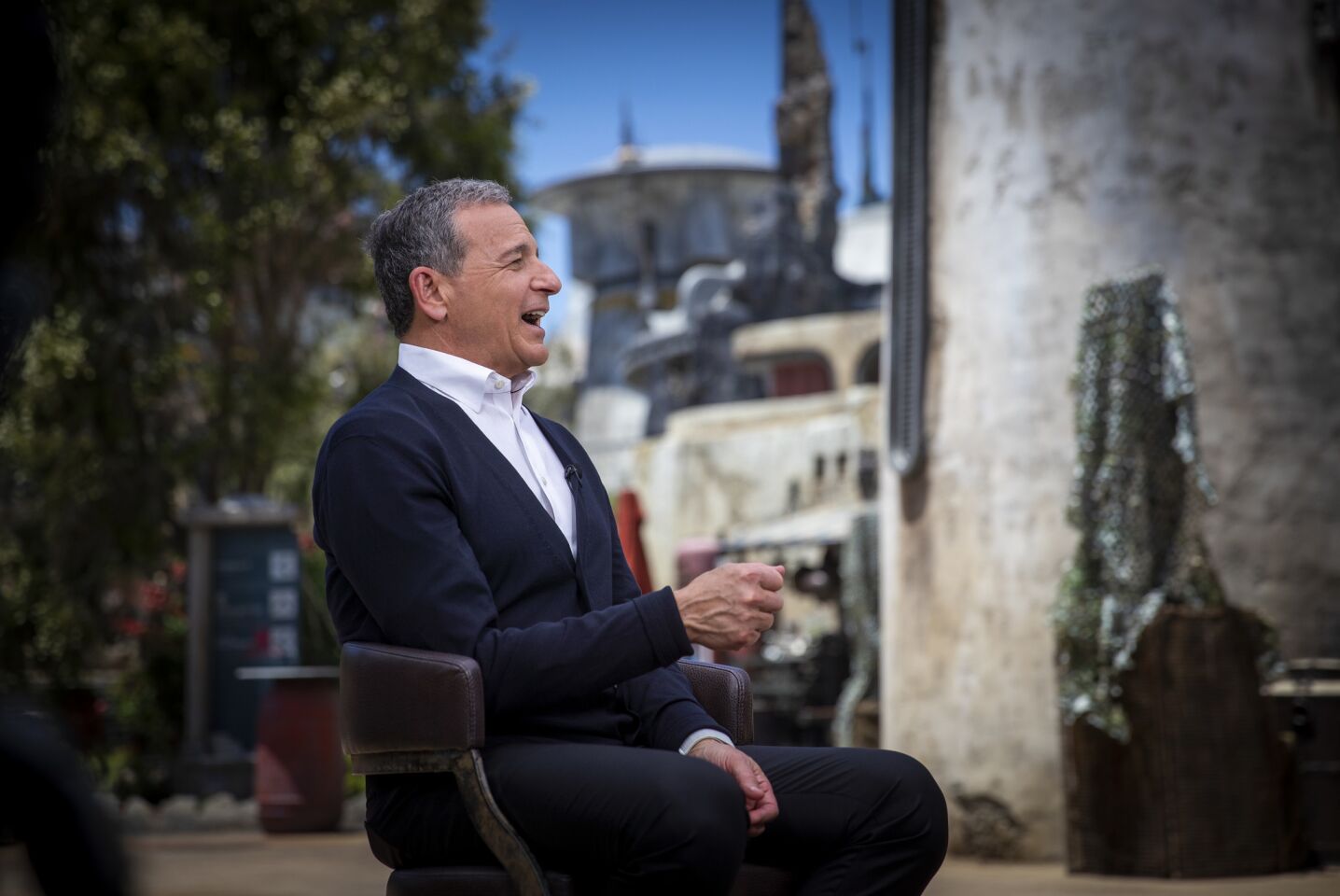 Bob Iger, chief executive of The Walt Disney Company, during the Star Wars: Galaxy's Edge media preview event at Disneyland.
