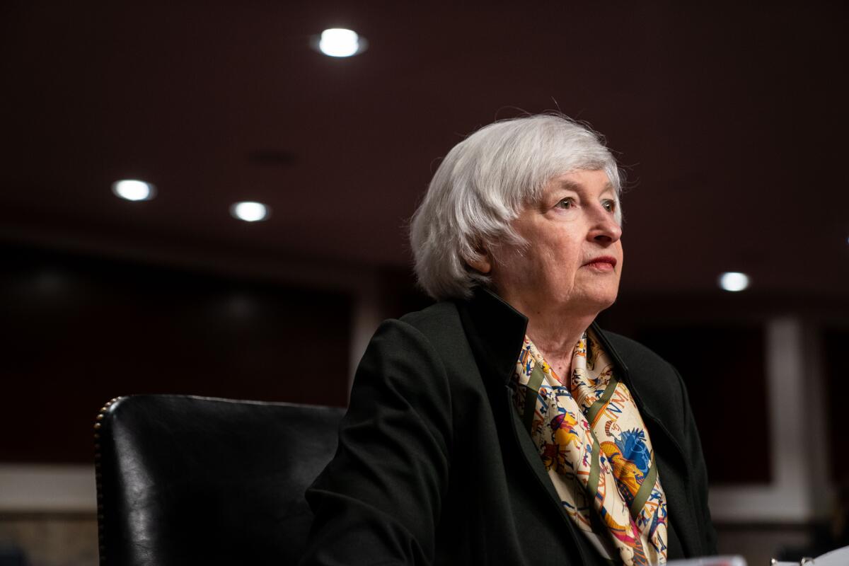 Treasury Secretary Janet L. Yellen.