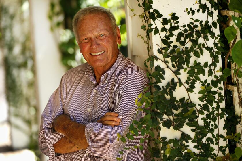 Veteran actor Tab Hunter, who came to fame in the 1950s and was an instant heartthrob though he had to keep the fact he was gay a secret, at the Los Angeles Equestrian Center in Burbank on September 2015.