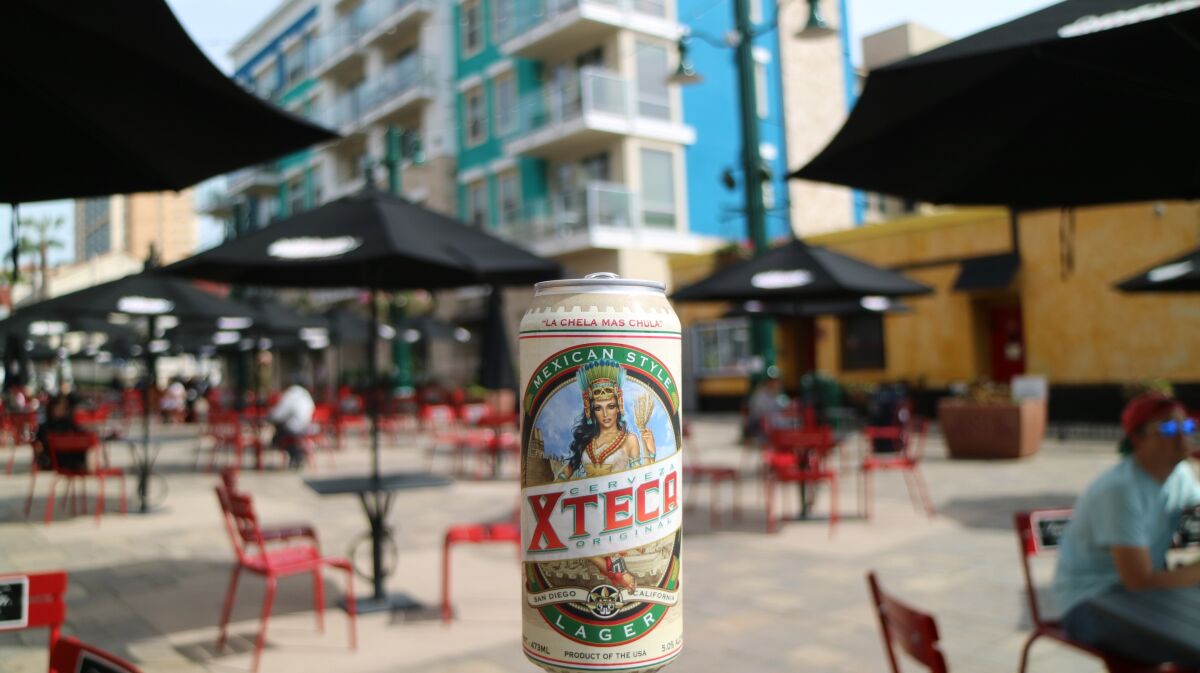 Cerveza Xteca’s Mexican American Lager.