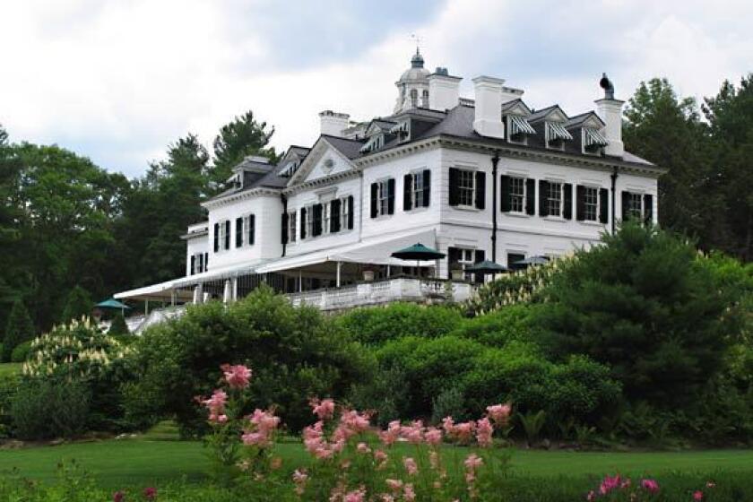 Edith Wharton and her husband, Teddy, built their home, known as the Mount, in the early 1900s near Lenox, Mass.