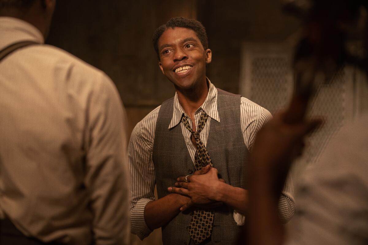 Chadwick Boseman earned an Oscar nomination for "Ma Rainey's Black Bottom."