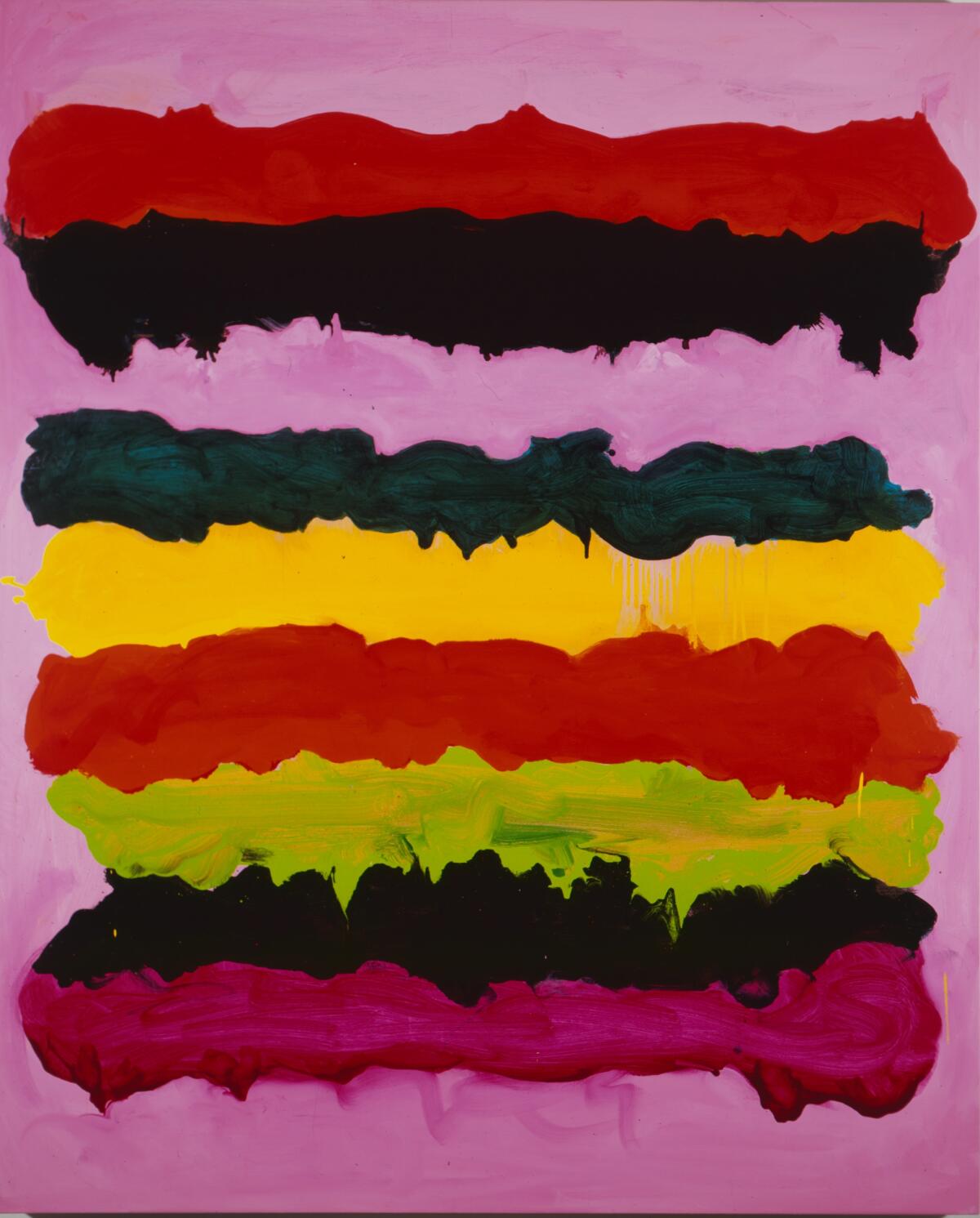 A colorful abstract painting.