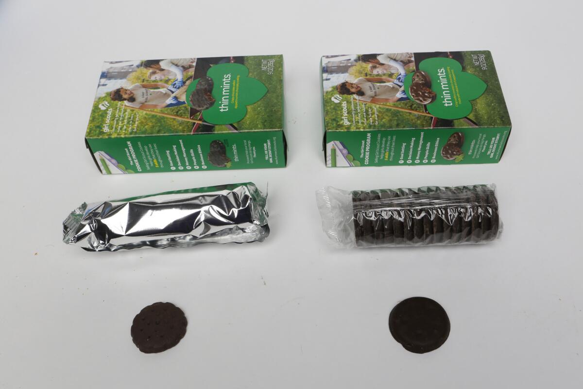 A Thin Mints cookie purchase led Hemet authorities to a man suspected of felony reckless evading, speeding and driving on a suspended license.