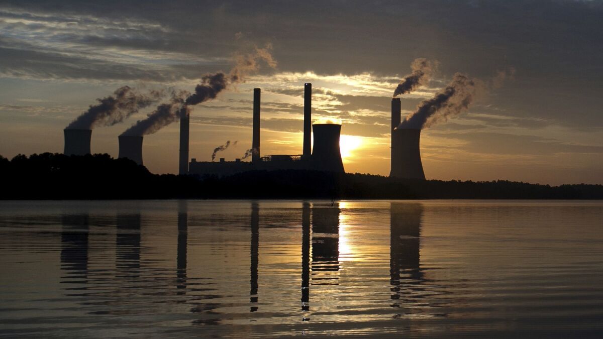 Georgia Power's coal-fired Plant Scherer in Juliette, Ga., is one of the top emitters of carbon dioxide in the nation.