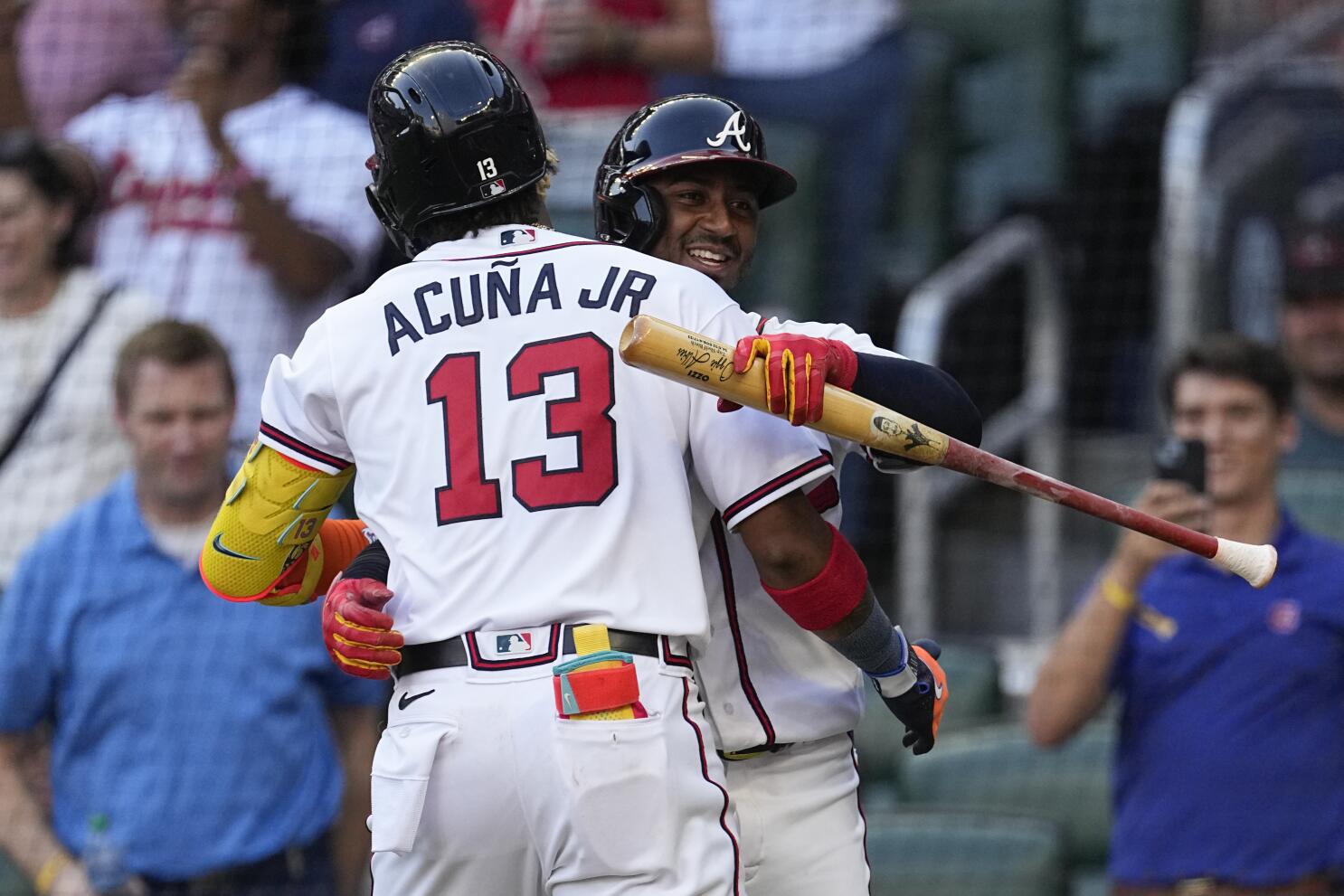 Acuña hits 2 HRs as power-hitting Braves keep rolling, beat Ryan, Twins 6-2  - The San Diego Union-Tribune
