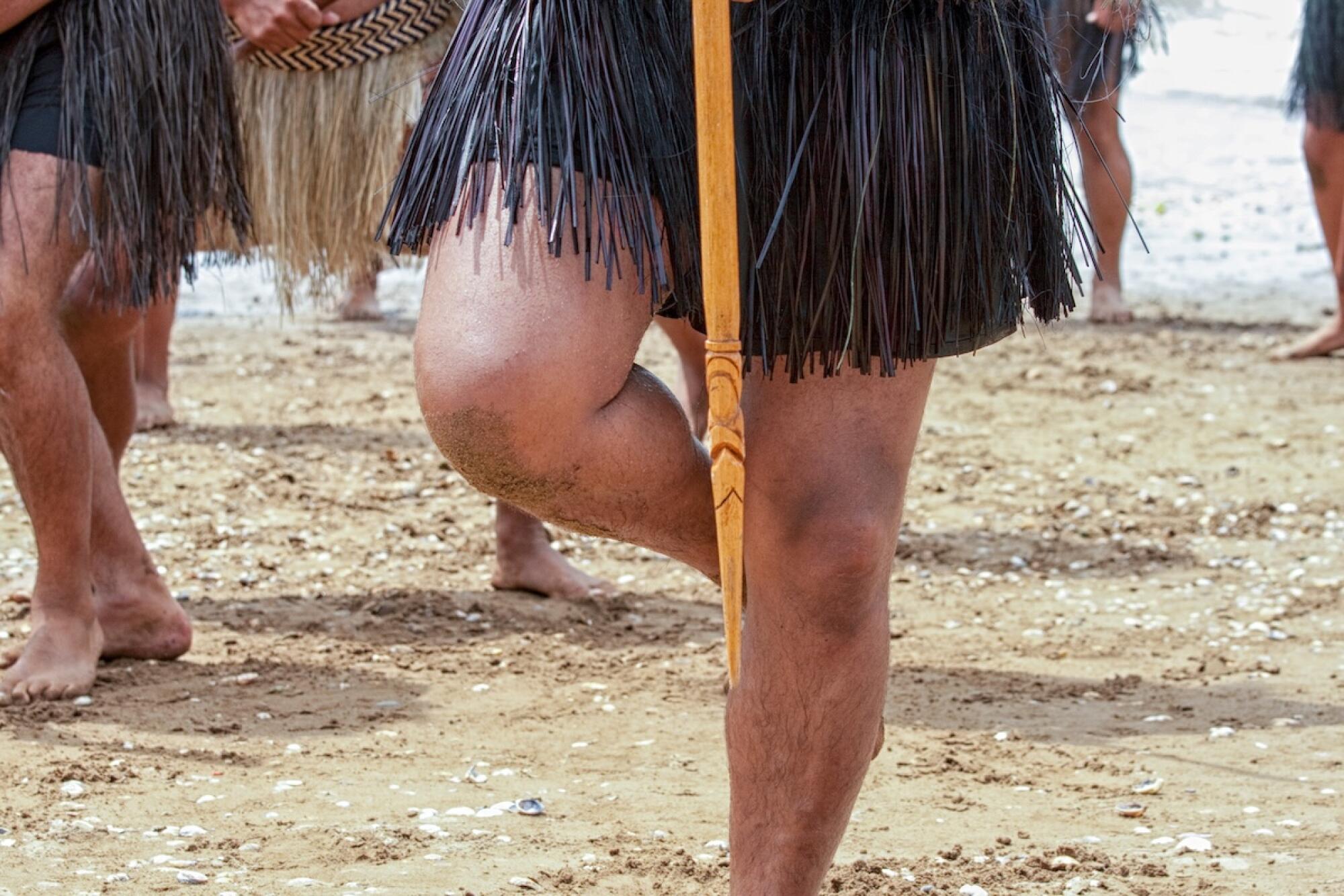 A Māori haka.