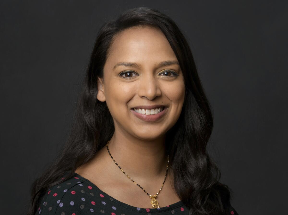 A headshot of Versha Sharma, the newly named editor in chief of Teen Vogue.