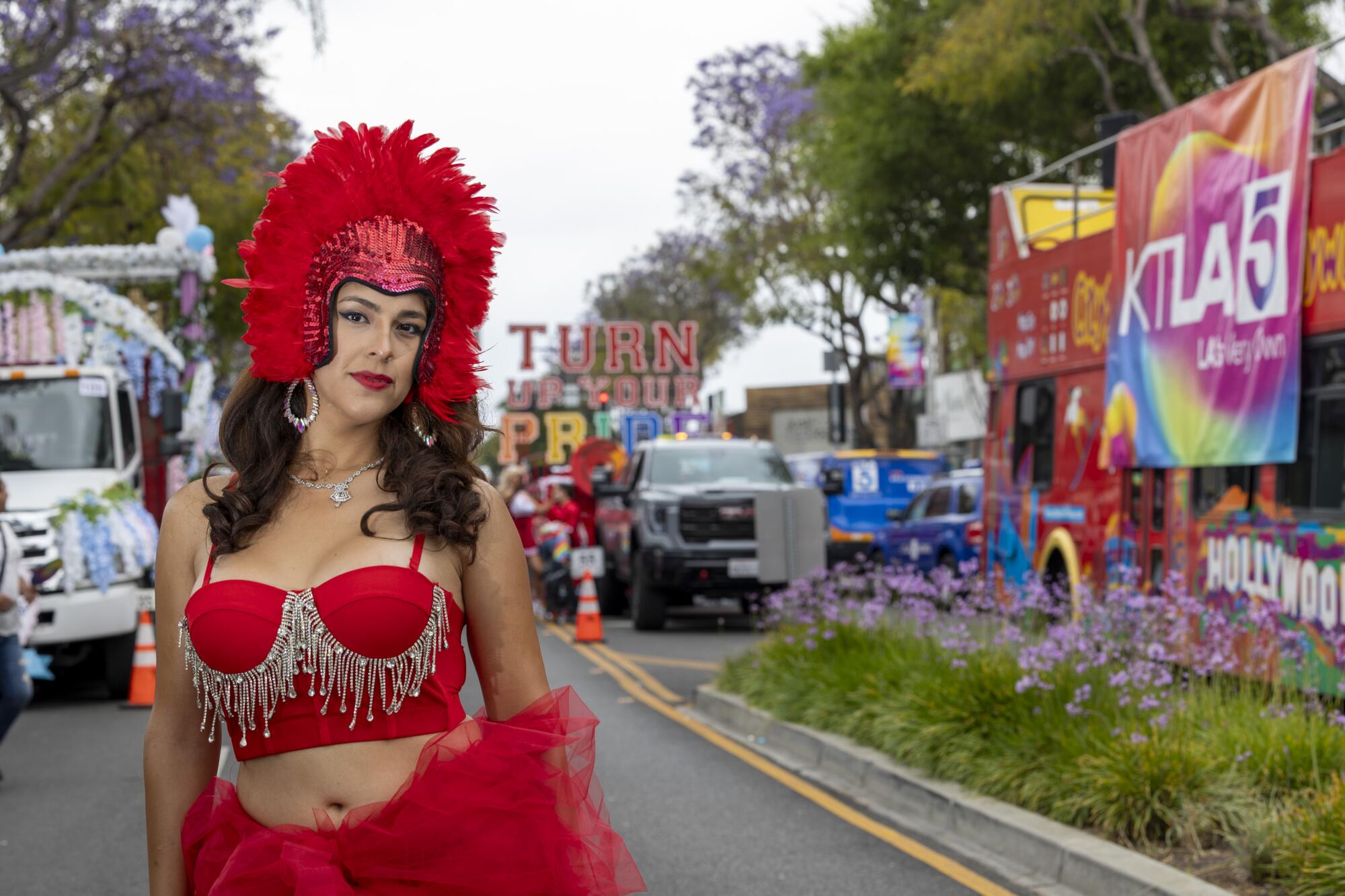 Miranda Haddad at the 2024 West Hollywood Pride Parade.