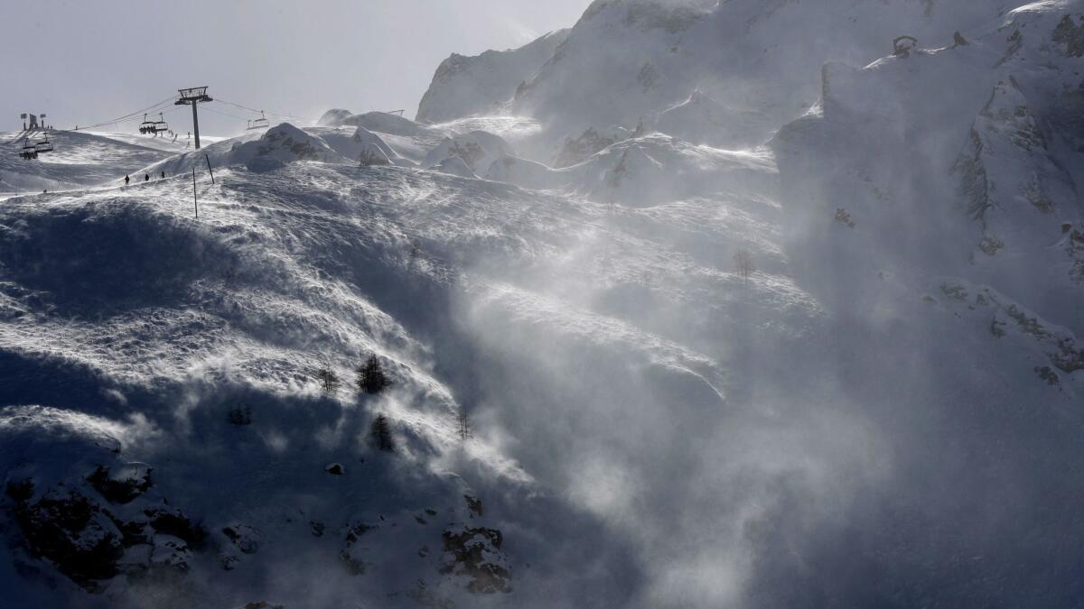 The Lavachet Wall at the Tignes ski resort, French Alps.
