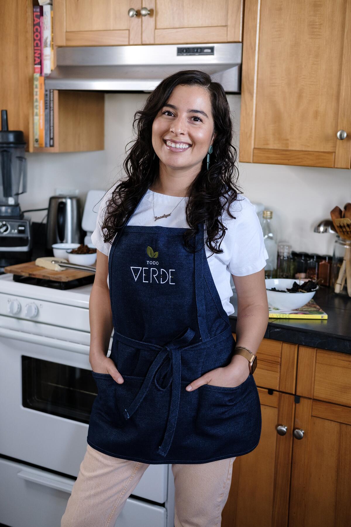 Jocelyn Ramirez of Todo Verde in her home kitchen in Los Angeles.
