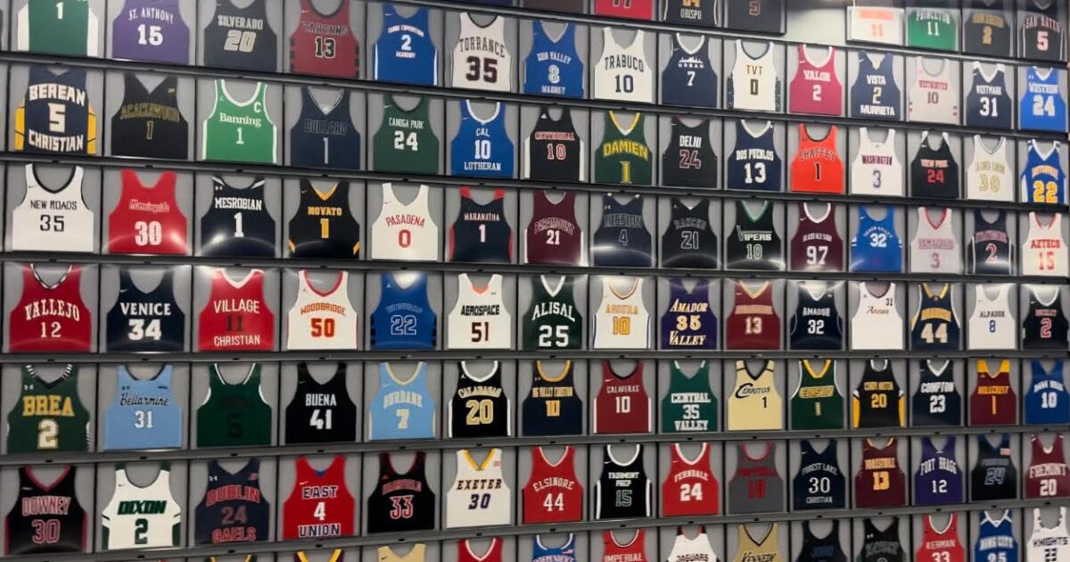 Intuit Dome features inspirational exhibit of 1,544 high school basketball jerseys