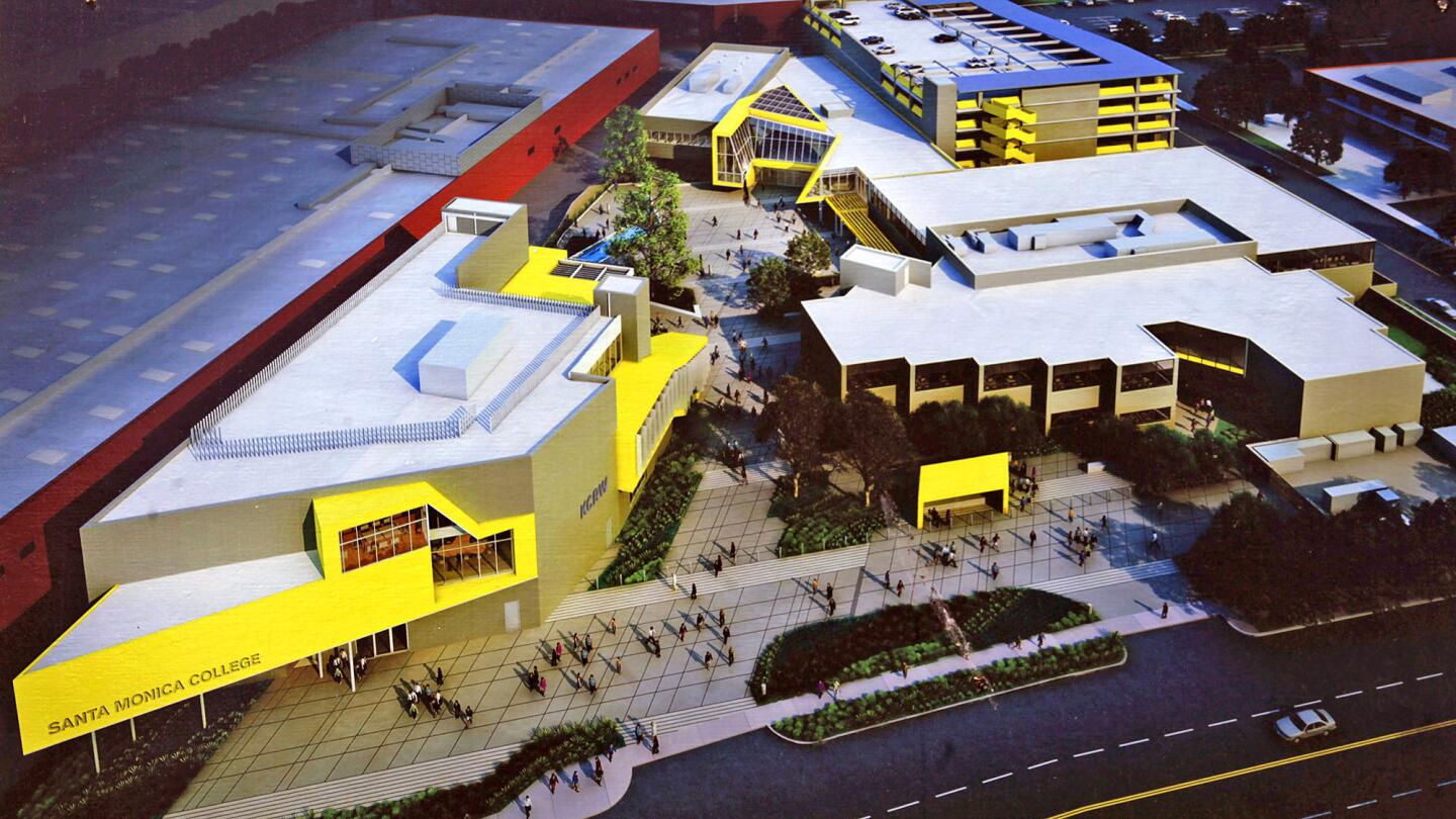 A rendering of the Academy of Entertainment and Technology facility that is currently being built and will be the new home of KCRW radio station in Santa Monica.