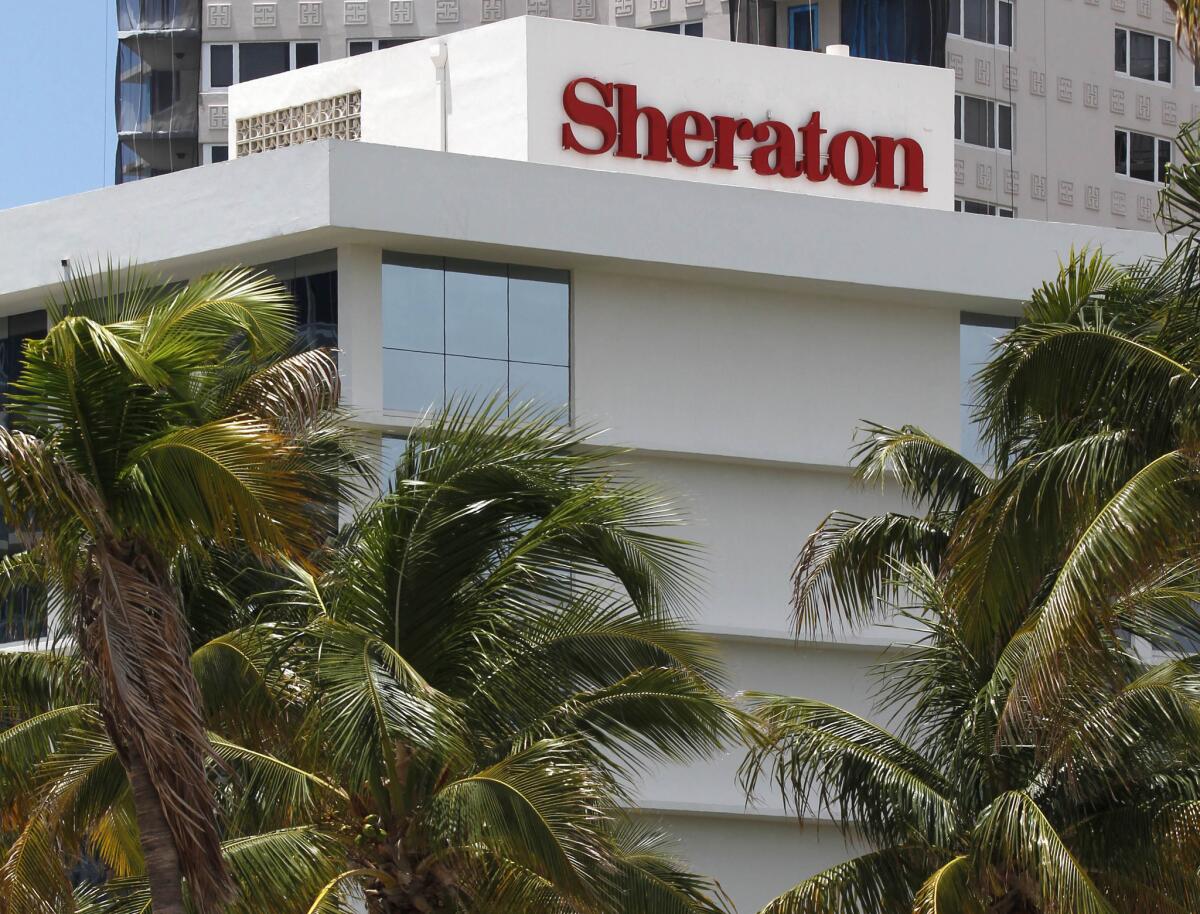 Starwood Hotels & Resorts Worldwide Inc. is the owner of Sheraton and St. Regis hotels. The Sheraton Fort Lauderdale Beach Hotel is shown on July 25, 2011.