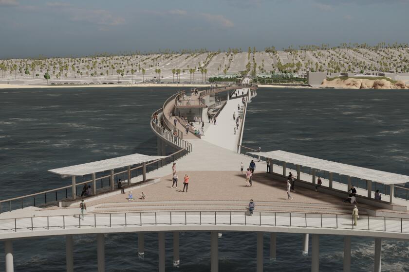Rendering of the final, preferred design concept for the Ocean Beach Pier renewal project.