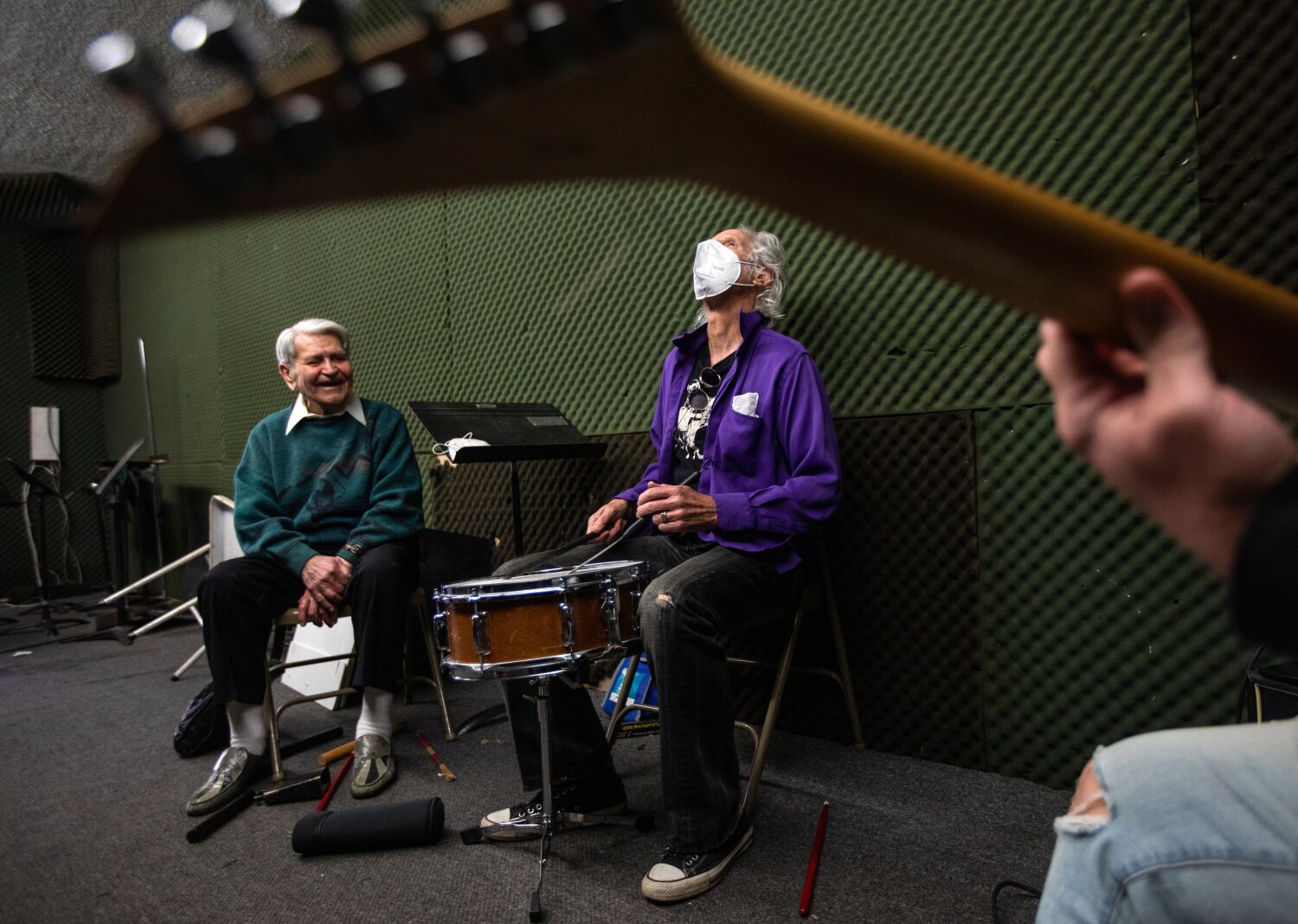 A 91-year-old drummer meets John Densmore of the Doors, and the music soars
