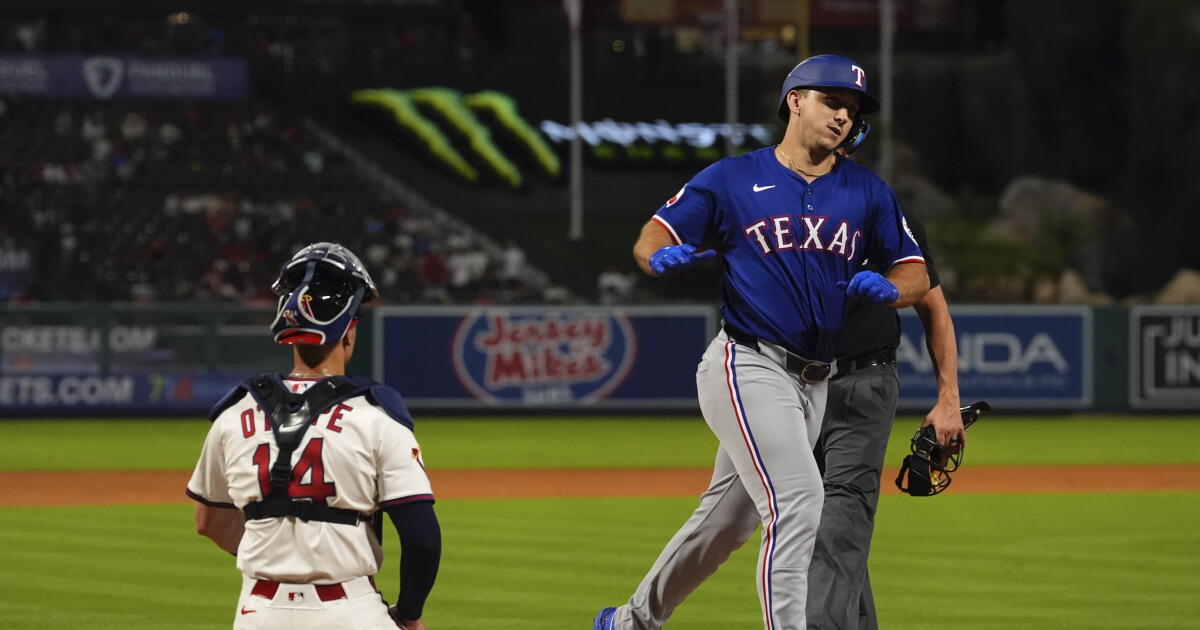 Alejandro Rangel Baseball Angels' José Soriano falters in fourth, sparks Rangers' win - Los ...
