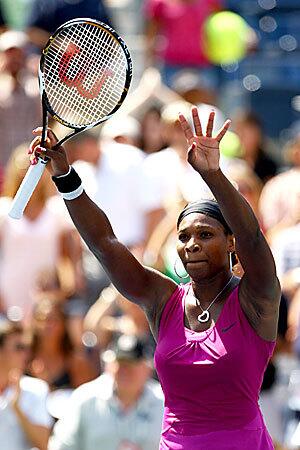 Serena Williams celebrates