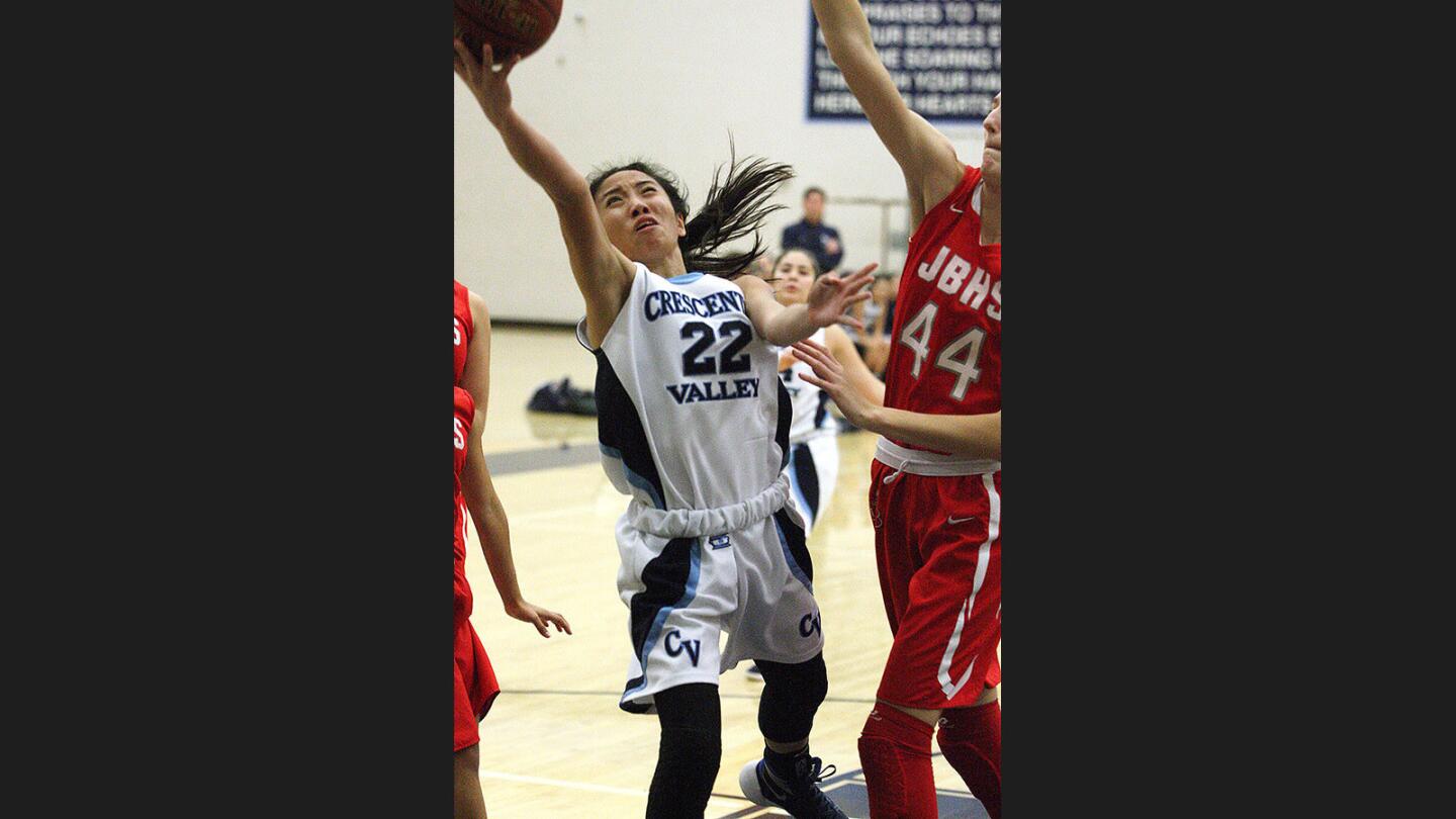 Photo Gallery: Burroughs vs. Crescenta Valley in Pacific League girls' basketball
