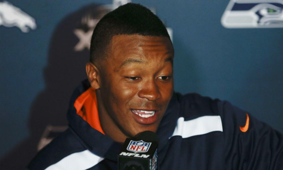 Denver Broncos wide receiver Demaryius Thomas says he is looking forward to a "fun" matchup with Seattle Seahawks cornerback Richard Sherman in Super Bowl XLVIII on Sunday.