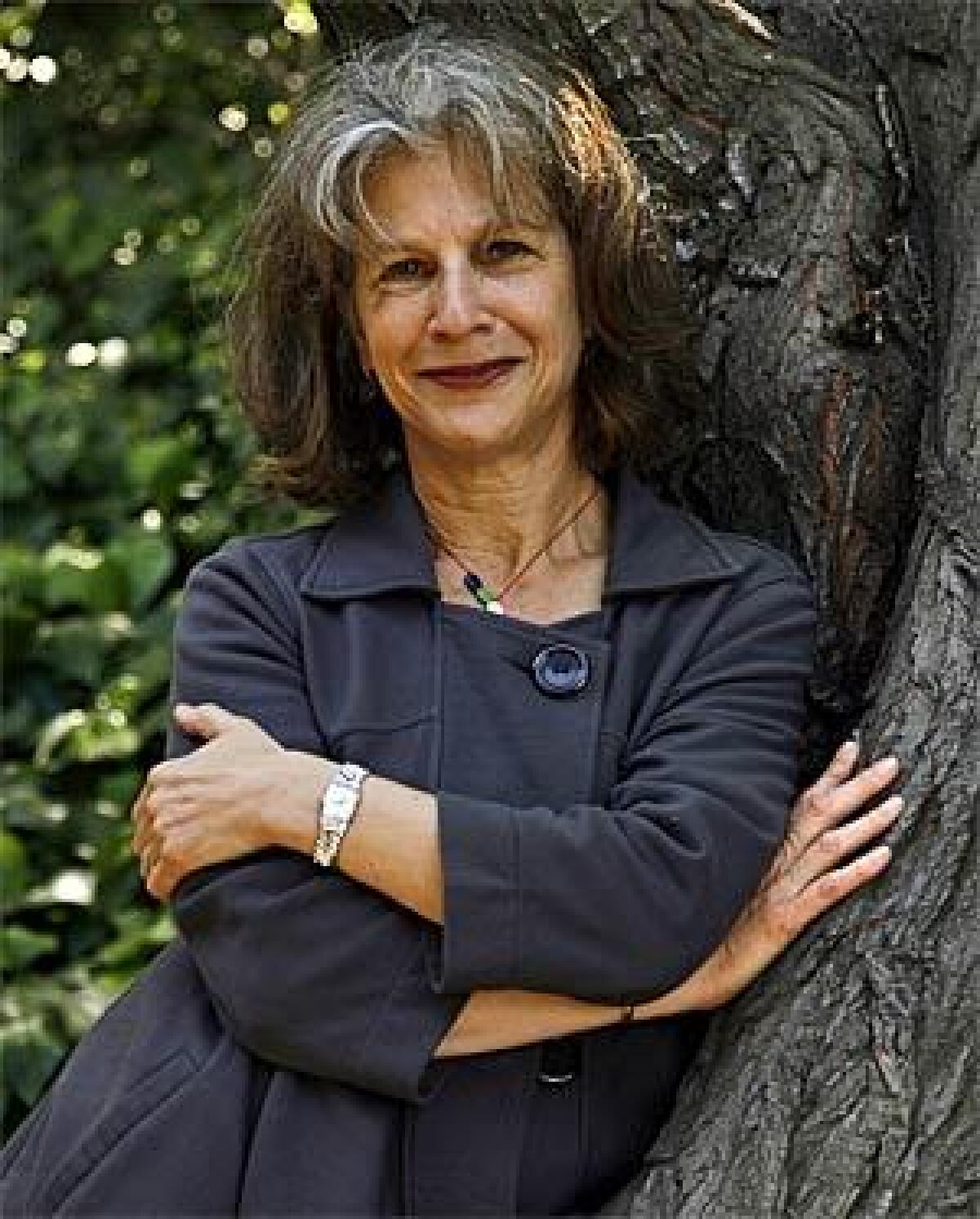 Louise Steinman, author of THE SOUVENIR: A Daughter Discovers Her Father's War, at her Los Angeles, Ca. home. Steinman is also the cultural programs director with the Library Foundation of Los Angeles.