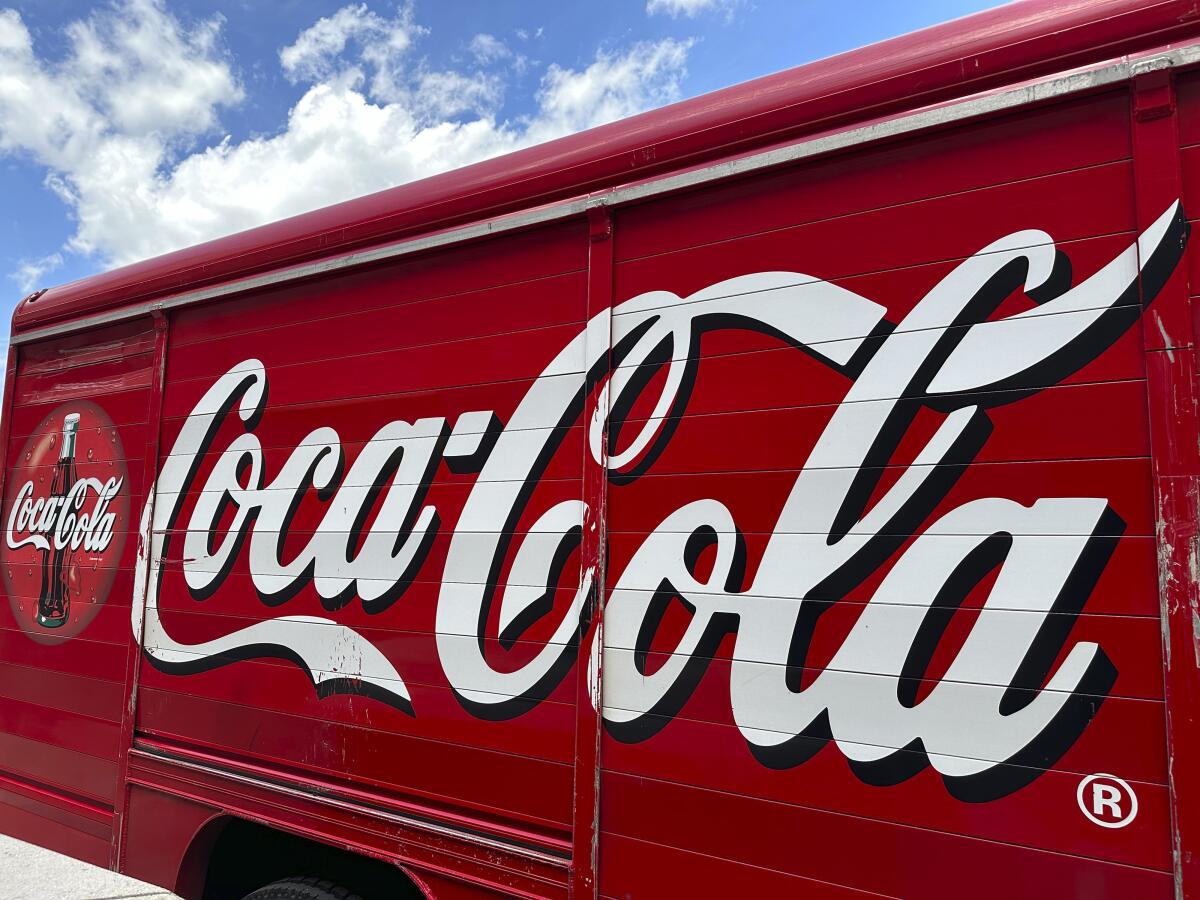 The Coca-Cola logo 