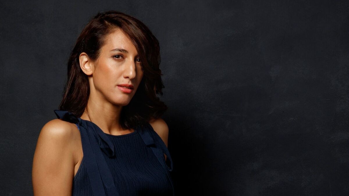 Director Deniz Gamze Erguven from the film "Kings," photographed at the L.A. Times photo booth at the 42nd Toronto International Film Festival.