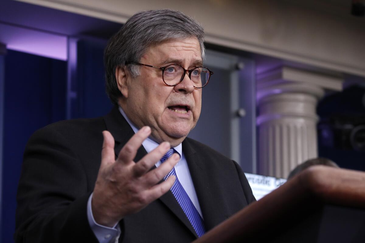 Atty. Gen. William Barr 