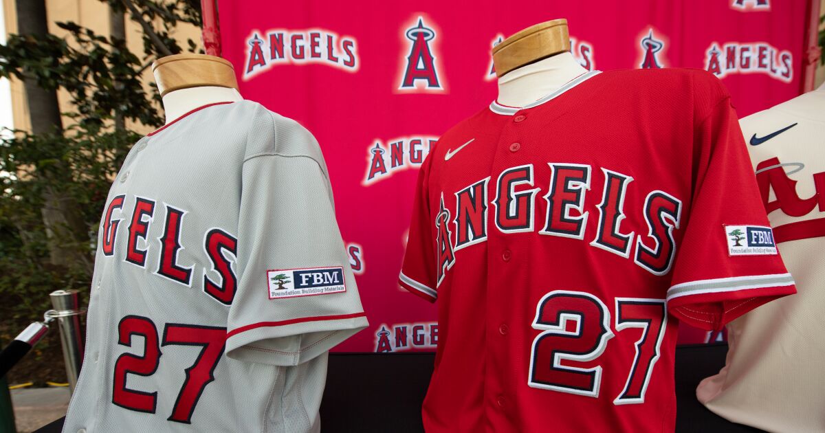 Why are the Angels wearing jersey patches with ‘FBM’ on them?