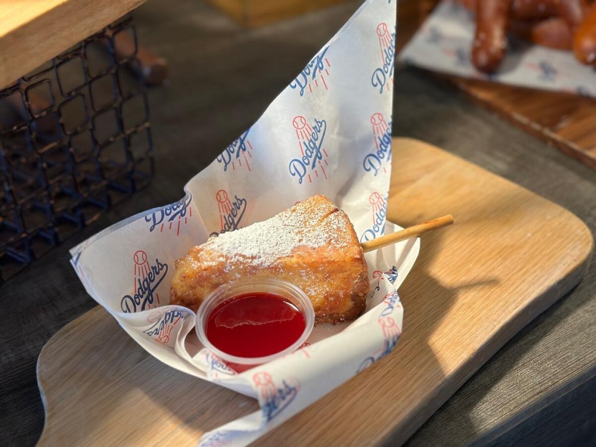 The Fried Cheesecake on a stick is shown.